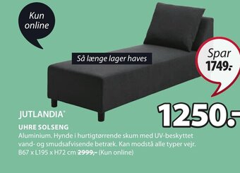JYSK UHRE SOLSENG tilbud