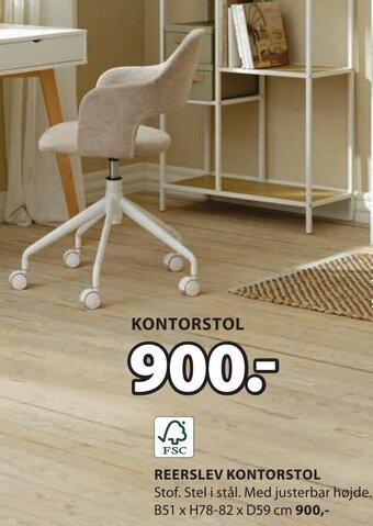 JYSK KONTORSTOL tilbud