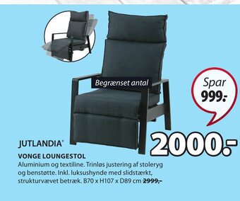 JYSK VONGE LOUNGESTOL tilbud