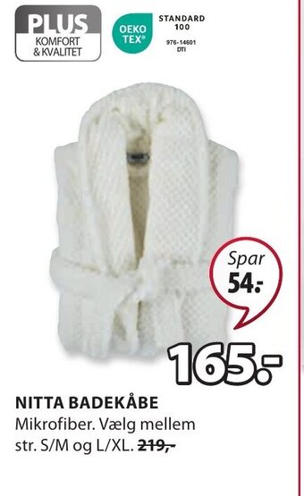 JYSK NITTA BADEKÅBE tilbud