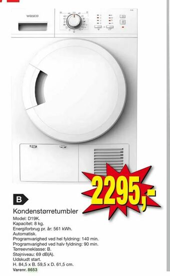Harald Nyborg Kondenstørretumbler tilbud