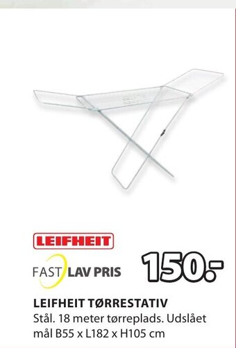 JYSK LEIFHEIT TØRRESTATIV tilbud