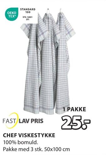 JYSK CHEF VISKESTYKKE tilbud