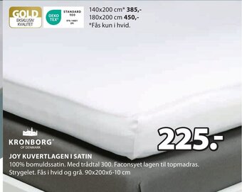 JOY KUVERTLAGEN I SATIN
