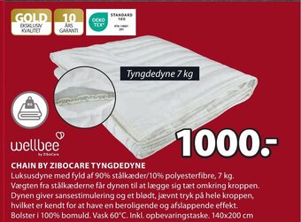 JYSK CHAIN BY ZIBOCARE TYNGDEDYNE tilbud
