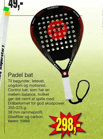 Harald Nyborg Padel bat tilbud