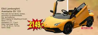 Elbil Lamborghini Aventador SV 12V