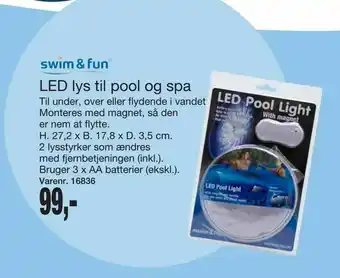Harald Nyborg LED lys til pool og spa tilbud
