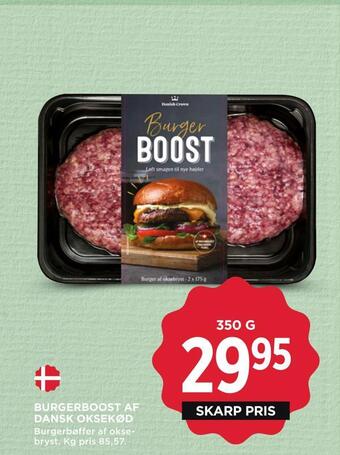 MENY Burgerboost af dansk oksekød tilbud