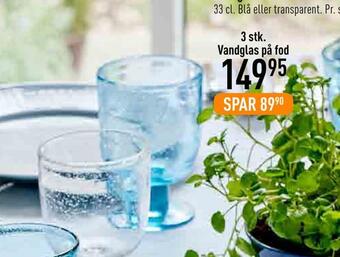 Imerco Vandglas på fod tilbud