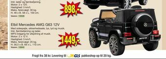 Harald Nyborg Elbil Mercedes AMG G63 12V tilbud