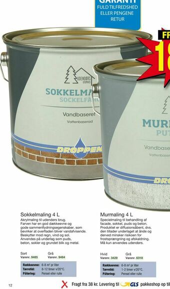 Harald Nyborg Sokkelmaling 4 L tilbud