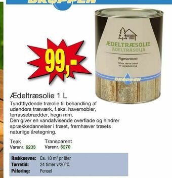 Harald Nyborg Ædeltræsolie 1 L tilbud