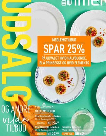 Imerco Royal copenhagen tallerken tilbud