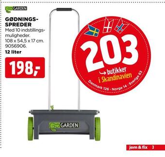 jem & fix Gødningsspreder tilbud