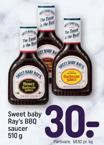 REMA 1000 Sweet baby rays sauce flydende tilbud
