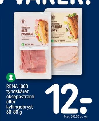 REMA 1000 Rema 1000 kyllingebryst tilbud