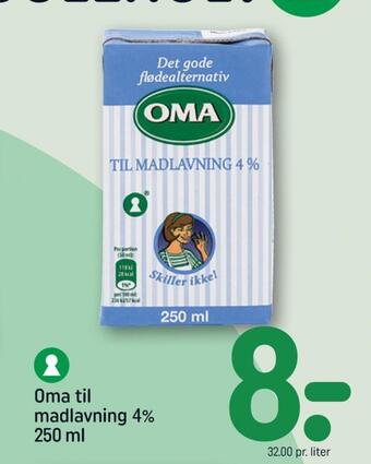 REMA 1000 Oma flødealternativ tilbud