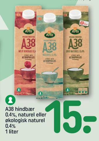 REMA 1000 Arla a-38 mild hindbær tilbud