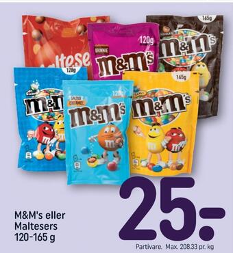 M&ms chokoladepastiller peanuts