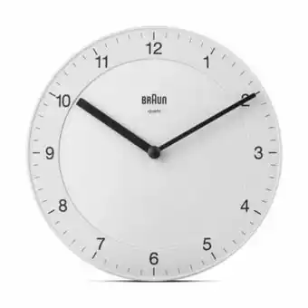 Imerco Braun vægur bc06 - ø 20 cm - plastik - hvid tilbud