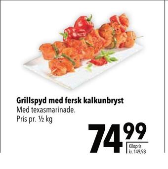 Citti Grillspyd med fersk kalkunbryst tilbud