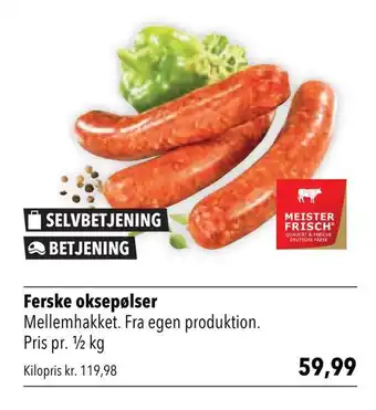 Ferske oksepølser