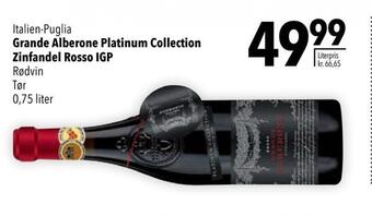 Citti Grande alberone platinum collection zinfandel rosso igp tilbud