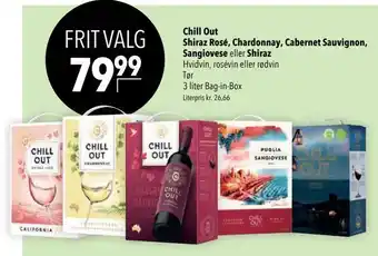 Citti Chill out shiraz rosé, chardonnay, cabernet sauvignon, sangiovese eller shiraz tilbud