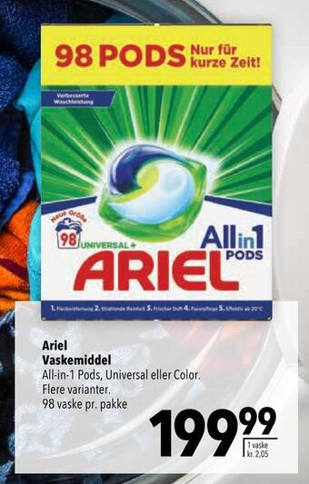 Citti Ariel vaskemiddel tilbud