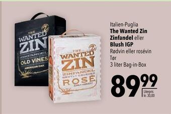 Citti The wanted zin zinfandel eller blush igp tilbud