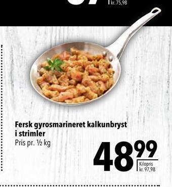 Citti Fersk gyrosmarineret kalkunbryst i strimler tilbud
