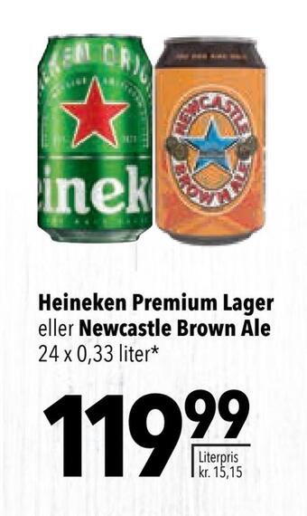 Citti Heineken premium lager eller newcastle brown ale tilbud