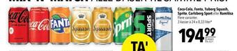 Citti Coca-cola, fanta, tuborg squash, sprite, carlsberg sport eller ramlösa tilbud