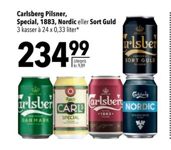 Citti Carlsberg pilsner, special, 1883, nordic eller sort guld tilbud