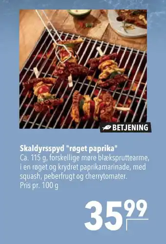 Citti Betjening skaldyrsspyd røget paprika tilbud
