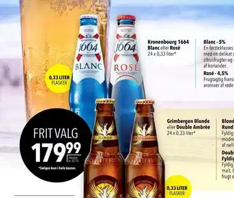 Citti Kronenbourg 1664 blanc eller rosé tilbud