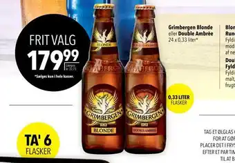 Citti Grimbergen blonde eller double ambrèe tilbud