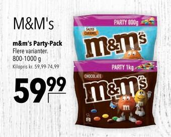 Citti M&m's party-pack tilbud