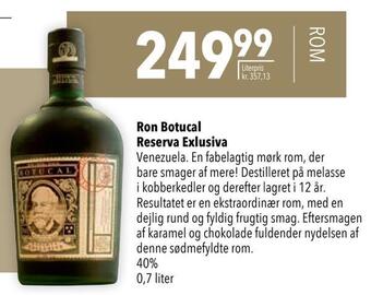Citti Ron botucal reserva exlusiva tilbud