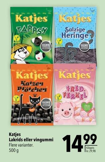 Citti Katjes lakrids eller vingummi tilbud