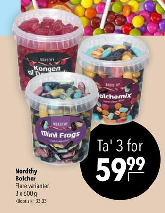 Citti Nordthy bolcher tilbud