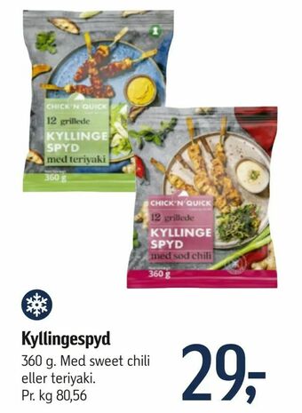 Føtex Kyllingespyd tilbud