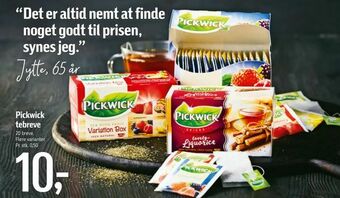 Føtex Pickwick tebreve tilbud