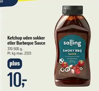 Ketchup uden sukker eller Barbeque Sauce