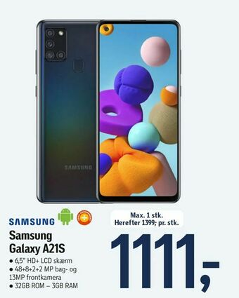 Føtex Samsung Galaxy A21S tilbud