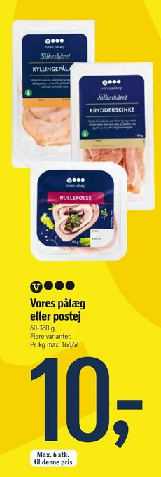 Føtex Vores pålæg eller postej tilbud