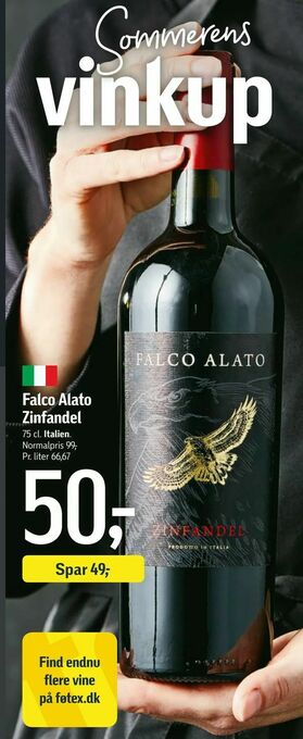 Føtex Falco Alato Zinfandel tilbud