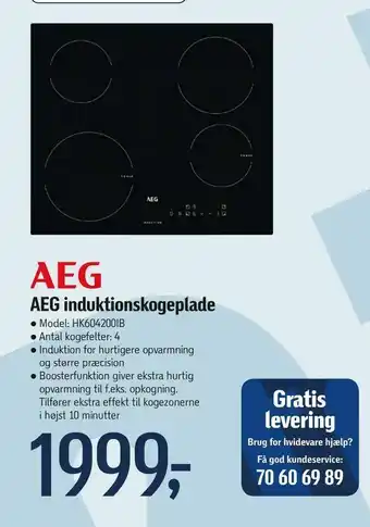 Føtex AEG induktionskogeplade tilbud