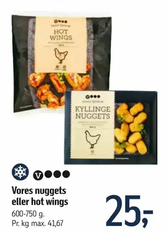 Føtex Vores nuggets eller hot wings tilbud